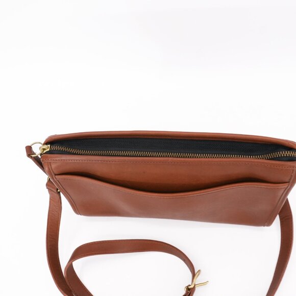 Vintage COACH Purse Taylor Legacy 90s Brown Leather Crossbody Bag USA Made - Picture 9 of 14